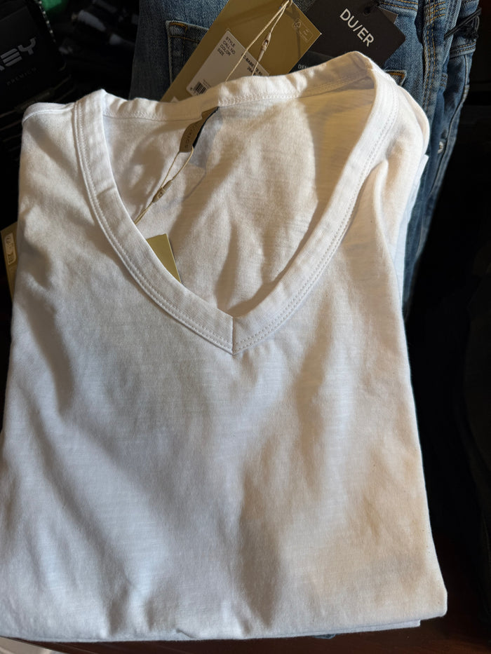 SOYA CONCEPT ORGANIC COTTON V NECK TEE
