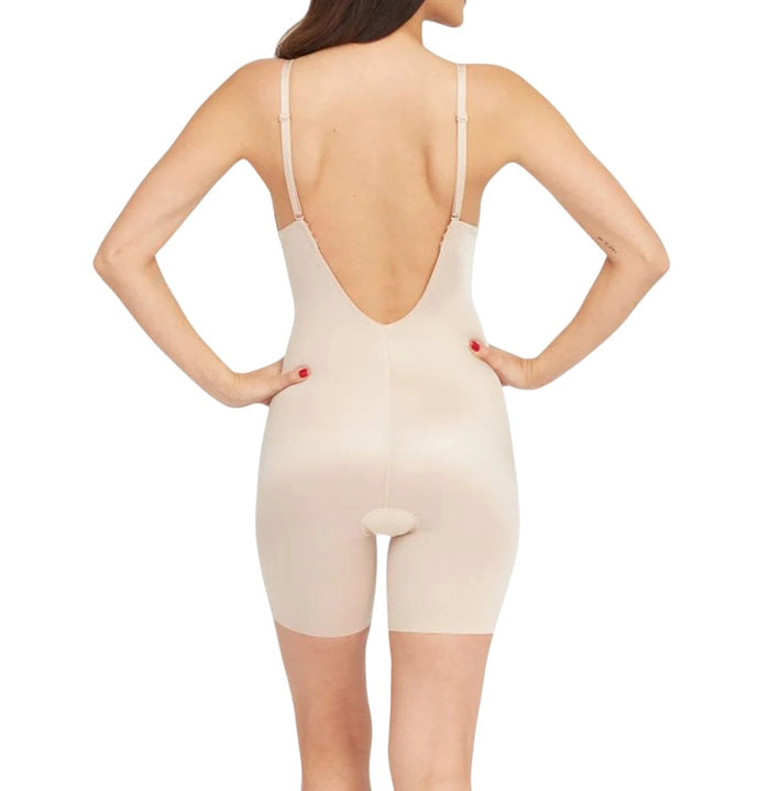 SPANX Plunge Low-Back Mid-Thigh Bodysuit - 10157R