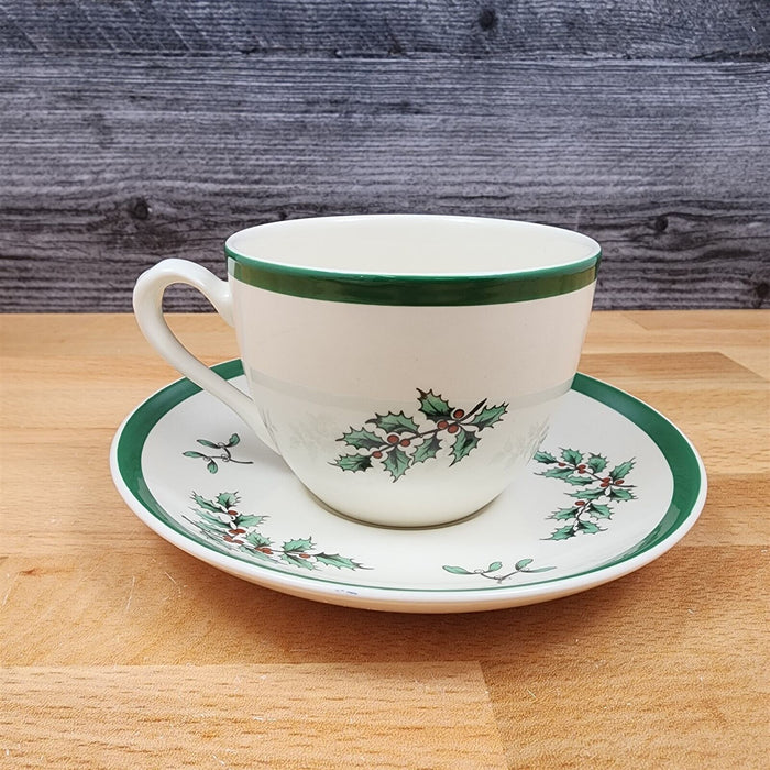 Spode Christmas Tree Set of 4 Cup and Saucer Coffee Mug Dinnerware England