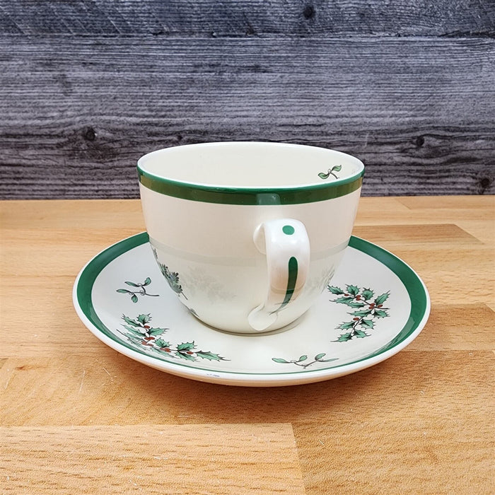 Spode Christmas Tree Set of 4 Cup and Saucer Coffee Mug Dinnerware England