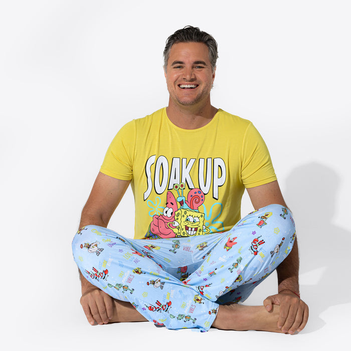 SpongeBob SquarePants: Good Vibes Bamboo Men's Pajama Set