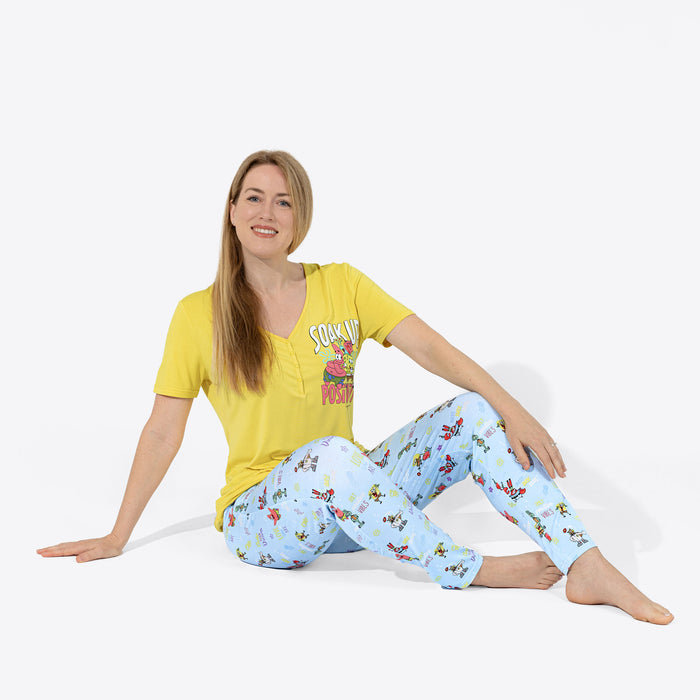 SpongeBob SquarePants: Good Vibes Bamboo Women's Pajama Set