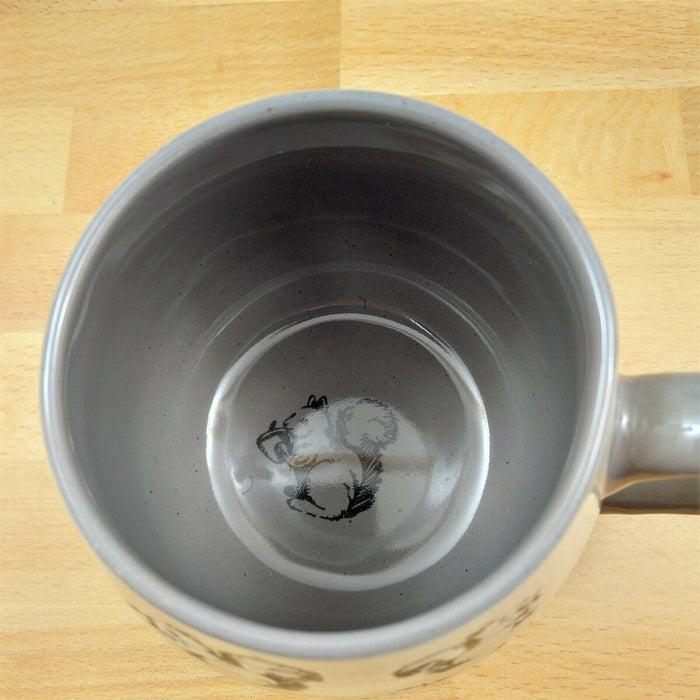 Squirrel Design Coffee Mug 20oz in Warm Gray 591ml Stoneware Tea Cup