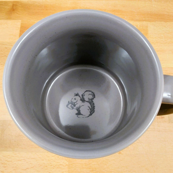 Squirrel Design Coffee Mug 21oz in Warm Gray 621ml Stoneware Tea Cup