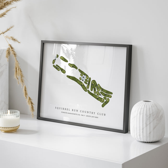 Squirrel Run Country Club | Golf Course Map | On Table
