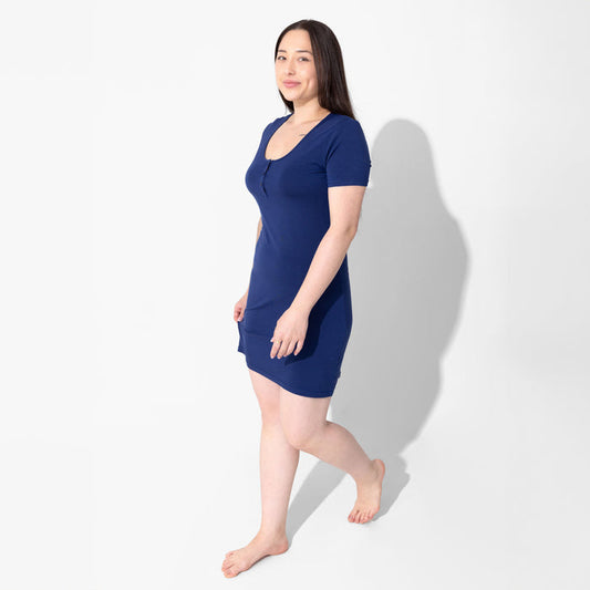 Starry Night Blue Bamboo Women's Nightgown