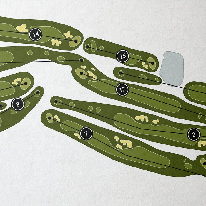 Stuttgarter Solitude Golf Club | Golf Course Map | Close Up