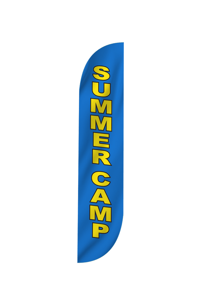 Summer Camp Feather Flag Blue