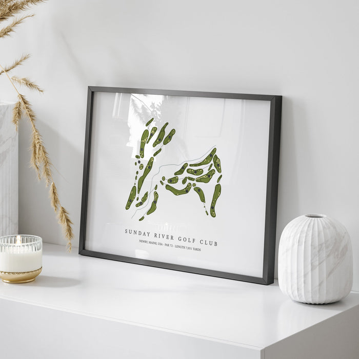 Sunday River Golf Club | Golf Course Map | On Table