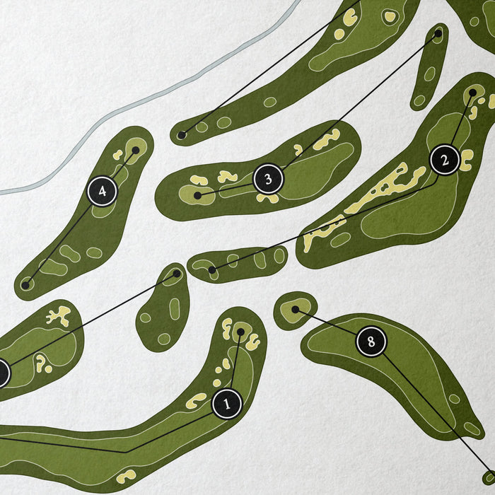 Sunday River Golf Club | Golf Course Map | Close Up