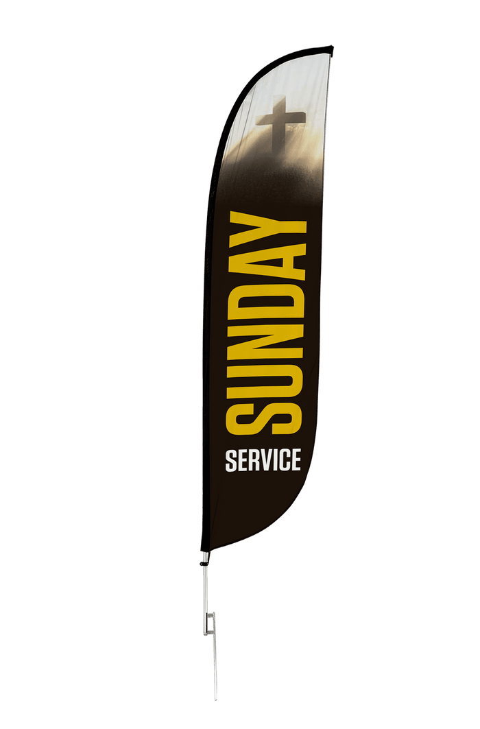 Sunday Service Feather Flag