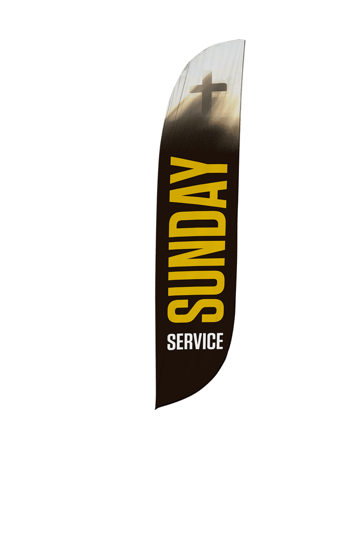 Sunday Service Feather Flag