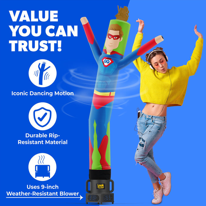 Superhero Air Dancers® Inflatable Tube Man 6ft