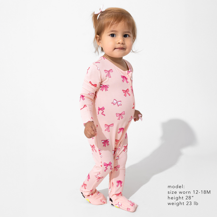 Take A Bow Bamboo Convertible Footie