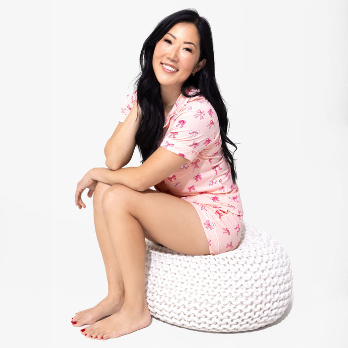 Take A Bow Bamboo Women's Pajama Short Set
