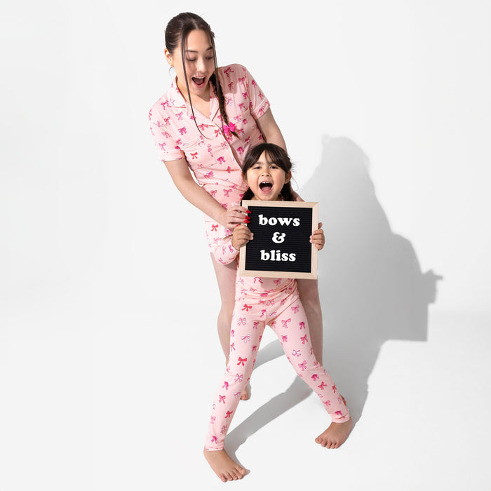 Take A Bow Bamboo Women's Pajama Short Set