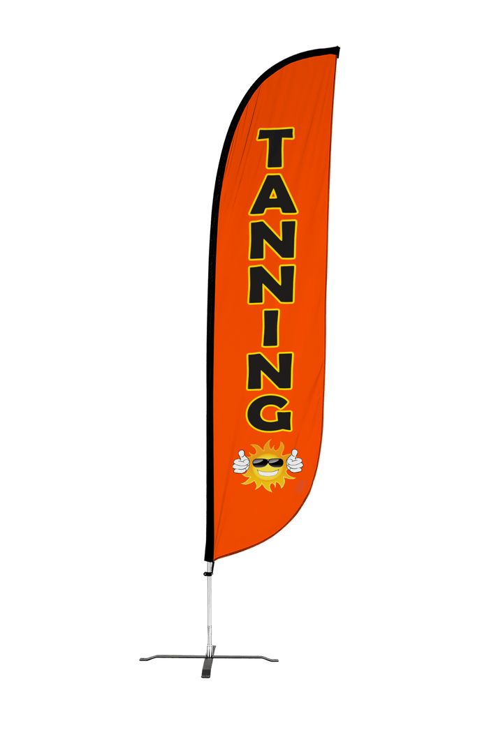 Tanning Feather Flag Orange