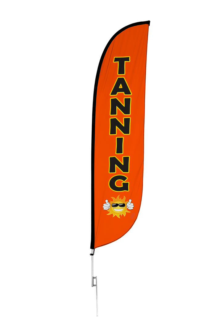 Tanning Feather Flag Orange