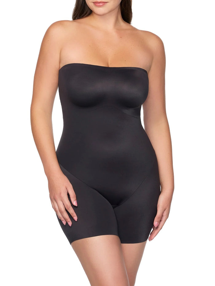 TC Fine Intimates Dress Rehearsal Strapless Mid-Thigh Shaping Bodysuit - 4167