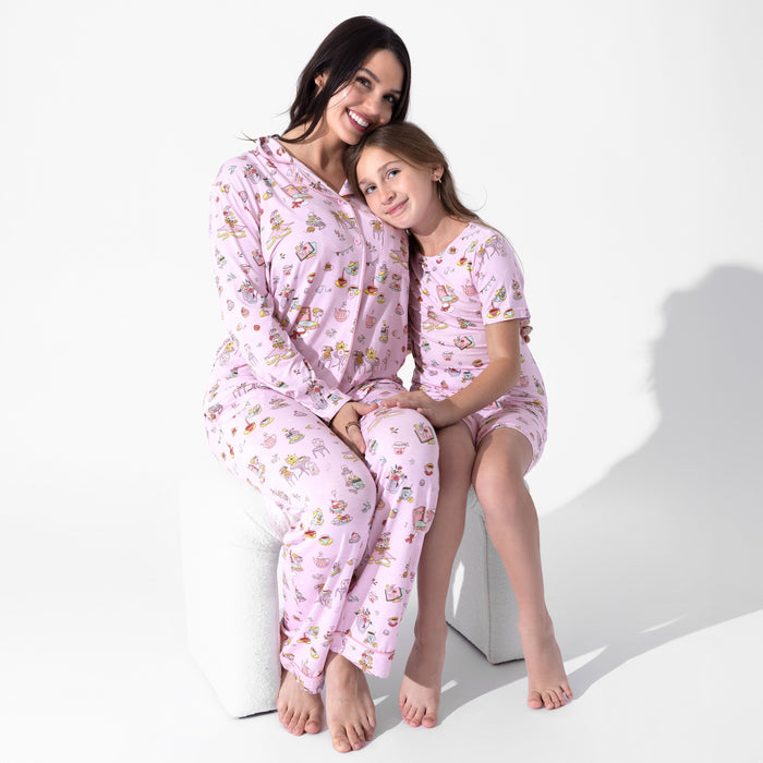 Tea Party Bamboo Kids Pajama Short Set