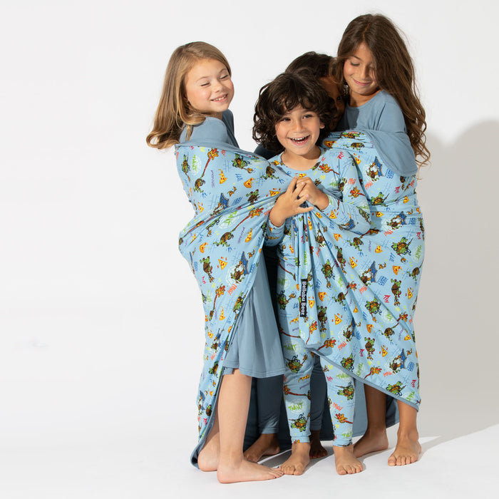 bamboo baby pajamas, bamboo sleepers, little sleepies pjs, bamboo baby pjs, bamboo baby clothing, bamboo swaddle, bamboo swaddle blanket, bamboo family matching pajamas, bamboo blanket, bamboo cooling blanket, double layer reversible bamboo blanket, nickelodeon, tmnt, teenage mutant ninja turtles mutant mayhem movie, ninja turtle shirt, ninja turtles t shirt, tmnt t shirt, teenage mutant ninja turtles shirt, ninja turtle clothes, ninja turtles pajamas, tmnt merch
