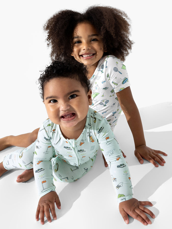 Tennis Bamboo Kids Pajama Short Set