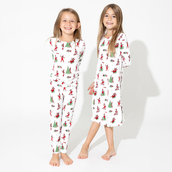 The Elf On The Shelf Bamboo Girls' Long Sleeve Dress