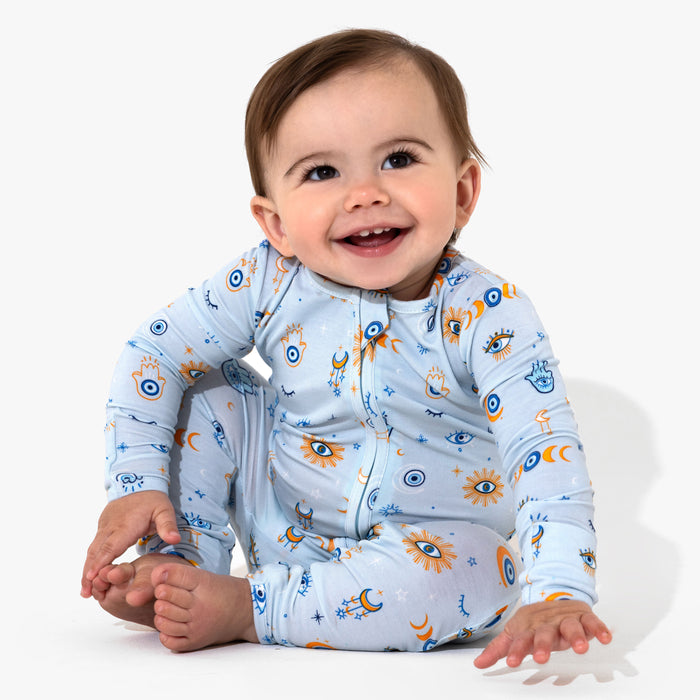 The Eye Blue Bamboo Convertible Footie