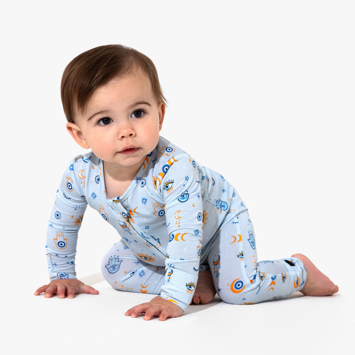 The Eye Blue Bamboo Convertible Footie