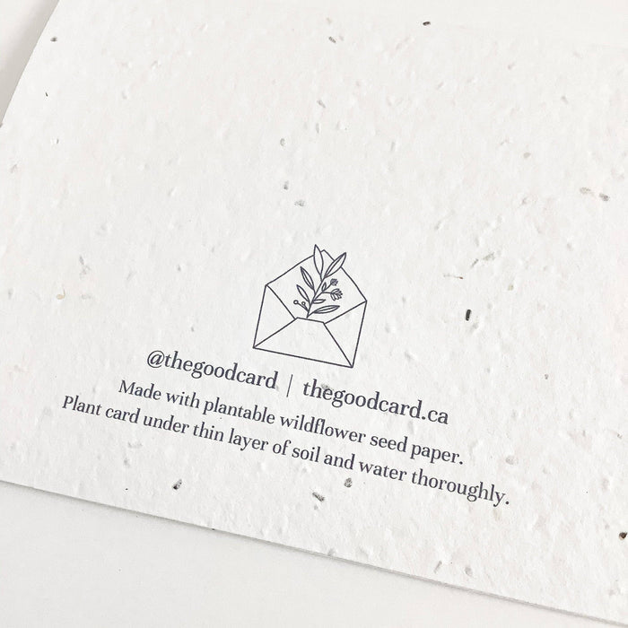 THE GOOD CARD Plantable Greeting Card - To The Newlyweds