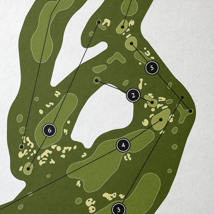 The Kingsley Club | Golf Course Map | Close Up