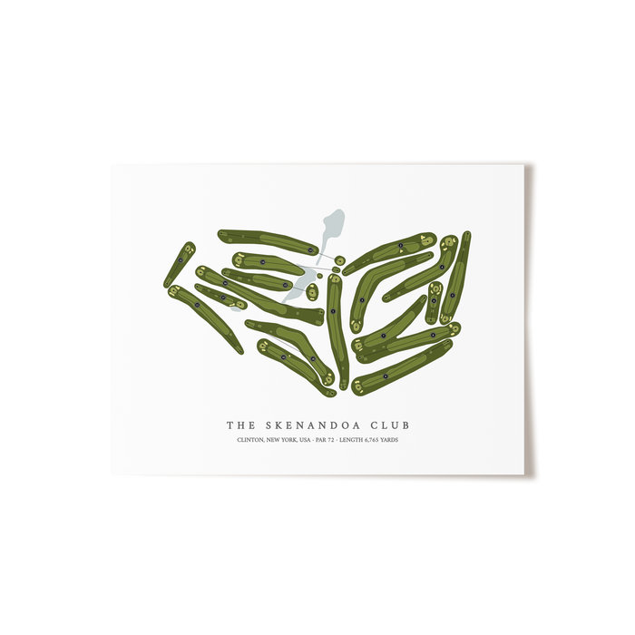 The Skenandoa Club | Golf Course Map | Unframed