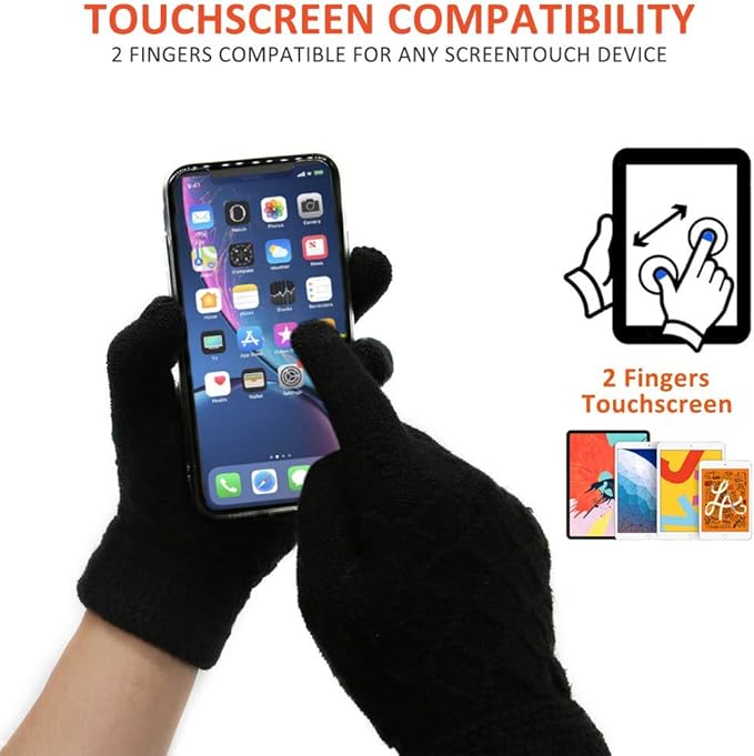 Thermal Touchscreen Fleece Gloves - Sovira