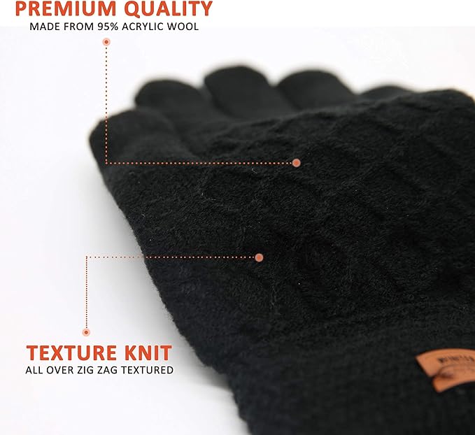 Thermal Touchscreen Fleece Gloves - Sovira