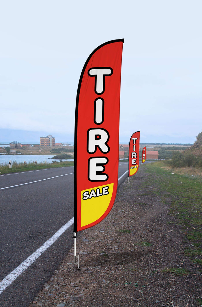 Tire Sale Feather Flag