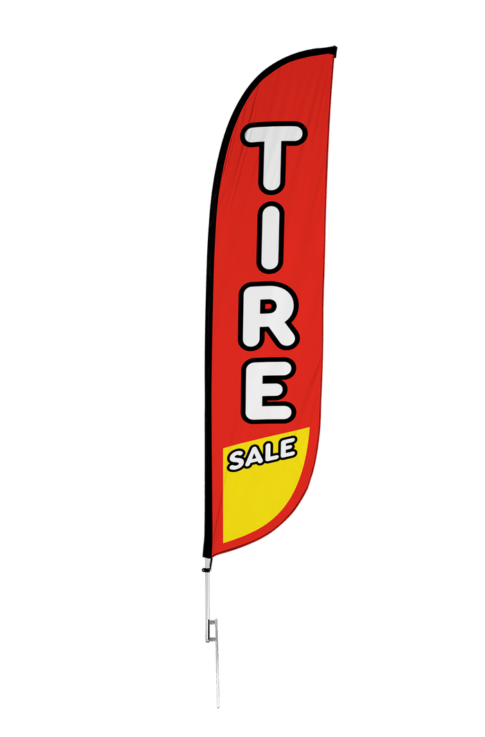 Tire Sale Feather Flag
