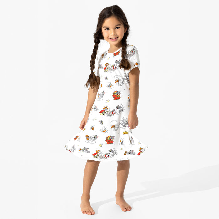 Tom & Jerry: Classic Bamboo Girls' Short Sleeve Dress