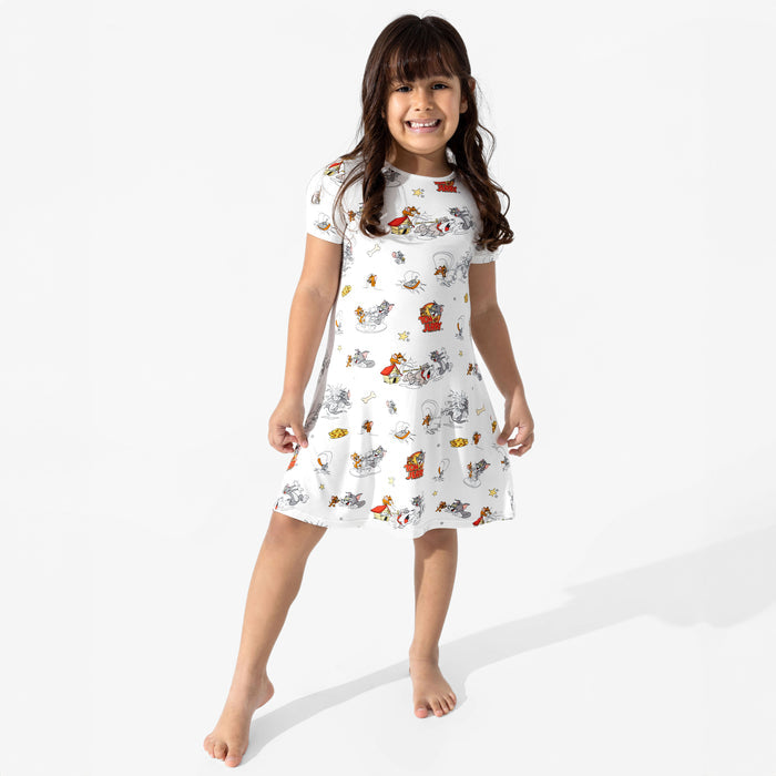 Tom & Jerry: Classic Bamboo Girls' Short Sleeve Dress