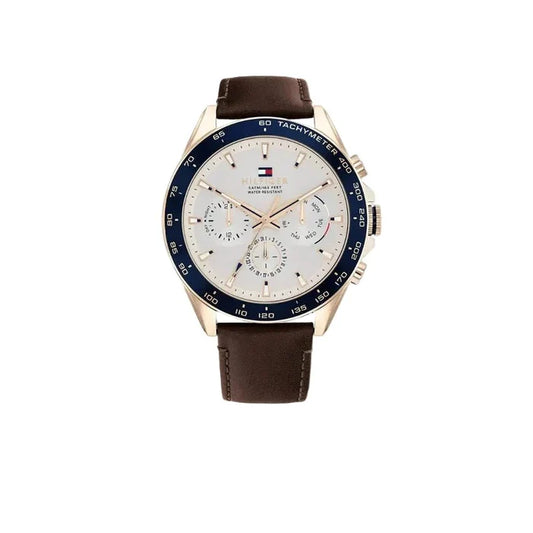 TOMMY HILFIGER Men's White Dial Watch - 1791966 - Original TTM57 - Runner