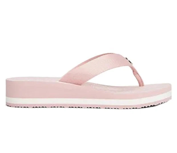 TOMMY HILFIGER MONOGRAM WEDGE FLIP - FLOPS - Pool shoes - foggy pink SLW18 - Runner