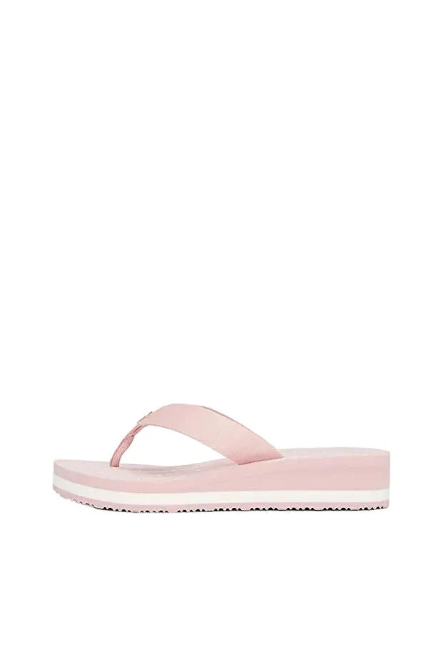 TOMMY HILFIGER MONOGRAM WEDGE FLIP - FLOPS - Pool shoes - foggy pink SLW18 - Runner