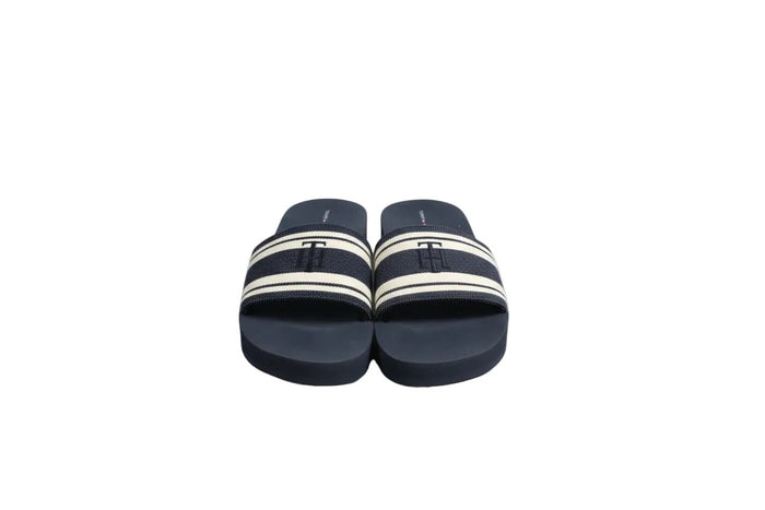 TOMMY HILFIGER Nadelin Platform Slide Sandal In blue ModeSens SLW63 - Runner