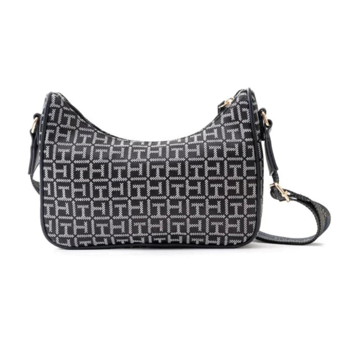 TOMMY HILFIGER Riley All Over Monogram Baguette Bag TB154 - Runner