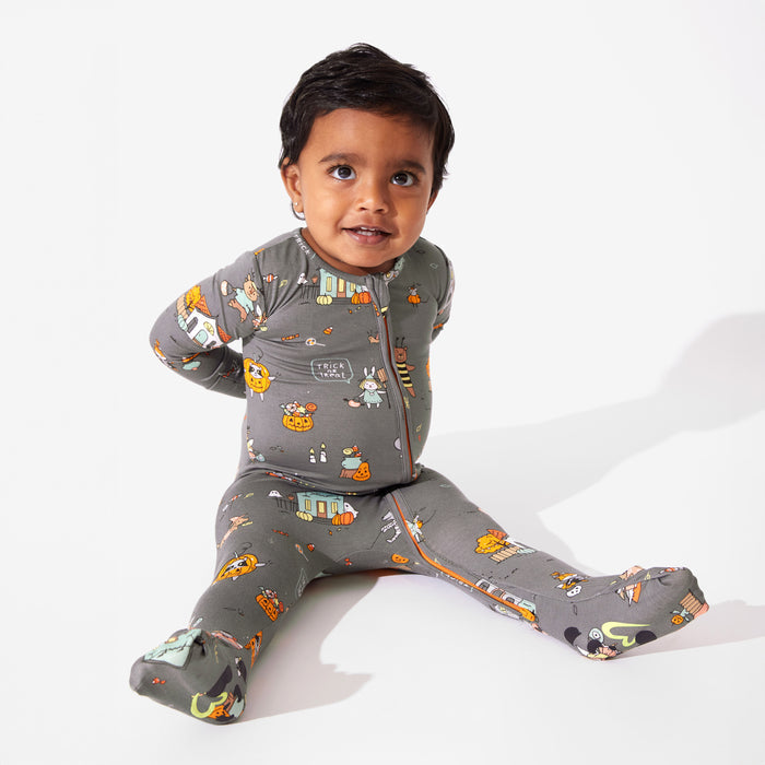 Trick or Treaters Bamboo Convertible Footie