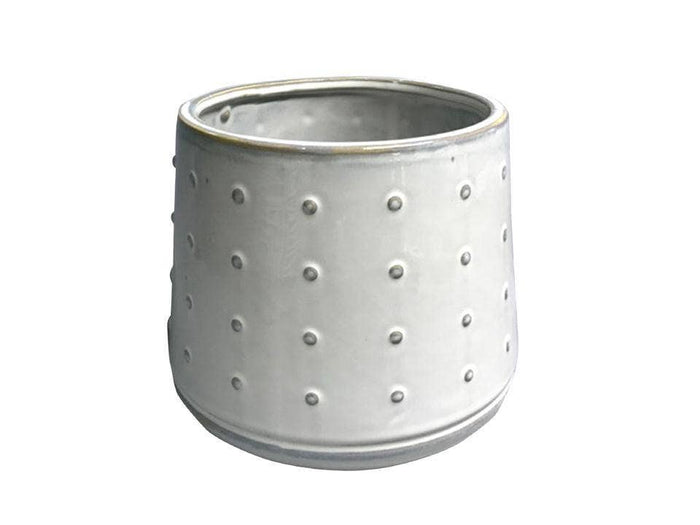 TRUU Mora Ceramic Planter,7"D/6.6"D