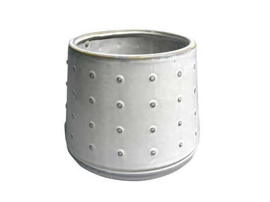 TRUU Mora Ceramic Planter,7"D/6.6"D