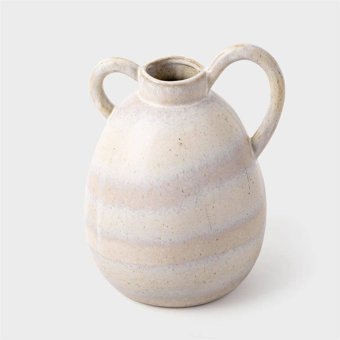 Truu Reactive Glaze Ceramic Handled Vase