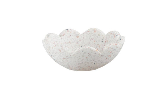 TRUU Terrazzo Tray with Scalloped Edge