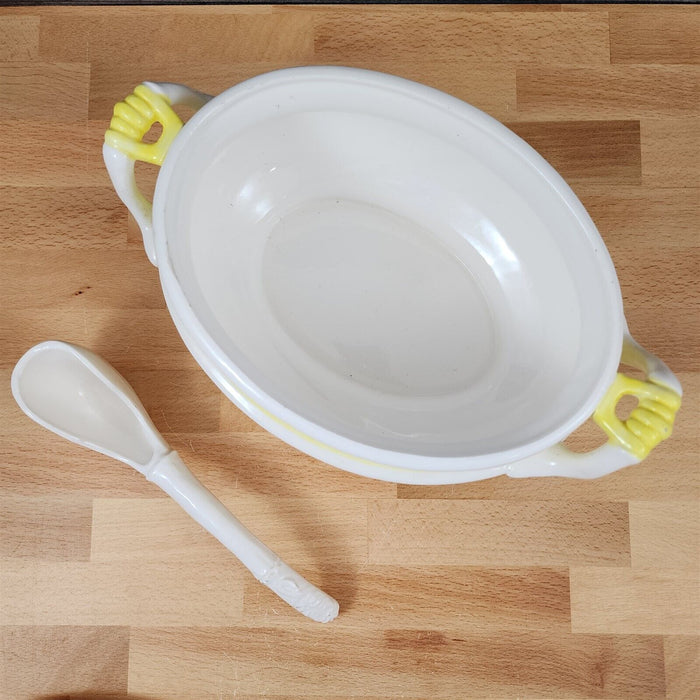 Tureen Arnart Harvest Collection Fruit Design with Lid and Ladle Made in Japan