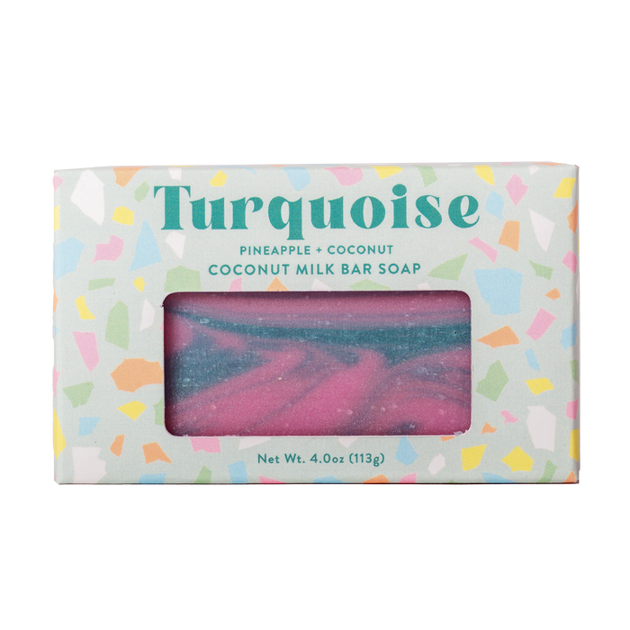 Turquoise Coconut Milk Bar Soap